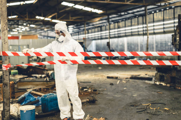 Professional Biohazard Cleanup technician working in Springfield, VA
